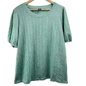 SHEIN Curve Basics Textured Top